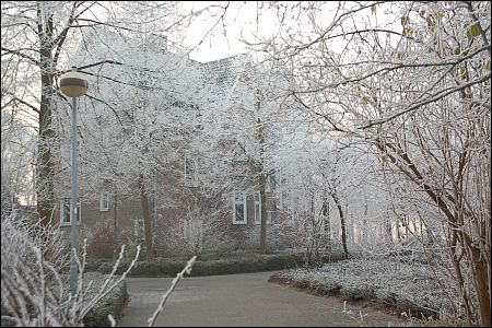 Herrenhaus im Winter